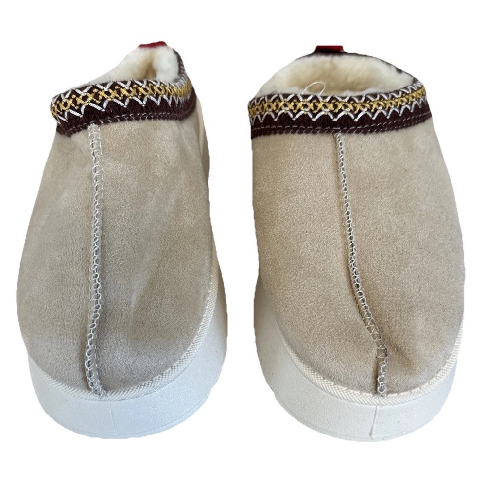Women's Platform Slippers-‎ Anti-Slip- Suede Slip on-Fur Lined  9.5